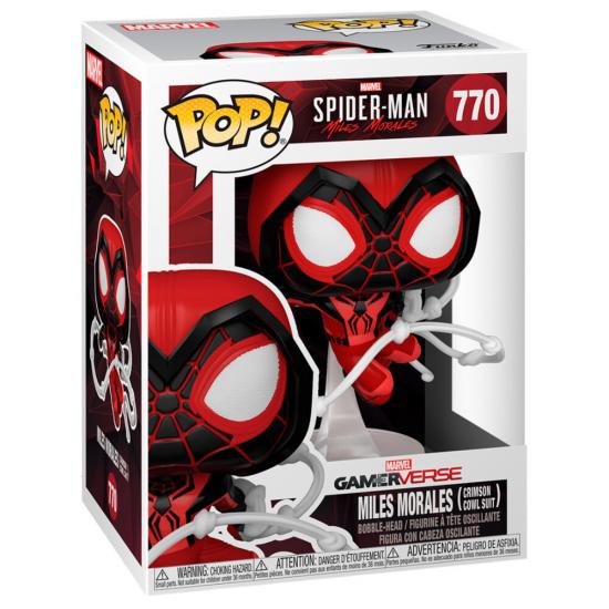 Ajándék ötlet   Games  Miles Morales  Crimson Cowl Suit  figura 