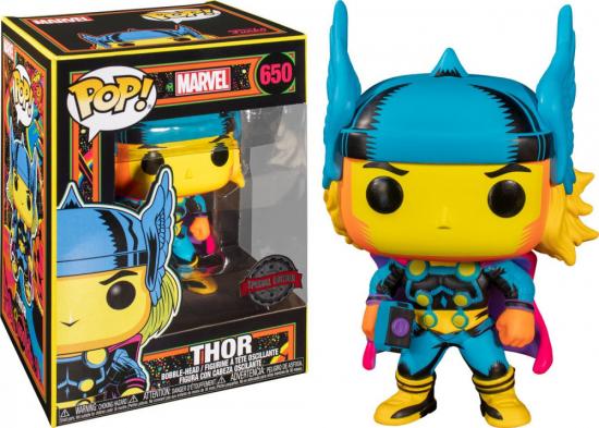 Ajándék ötlet  Marvel Black Light Thor    Target Exclusive  10 cm figura