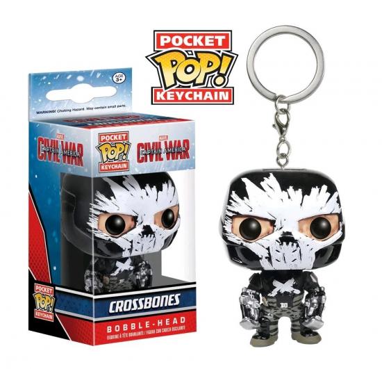 Ajándék ötlet - Ajándék ötlet  Keychain Captain America 3 Civil War Action Crossbones kulcstartó Ajándék ötlet  Keychain Captain America 3 Civil War Action Crossbones kulcstartó