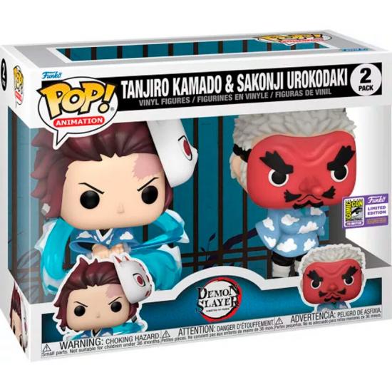Ajándék ötlet  Demon Slayer Kimetsu no Yaiba Tanjiro Kamado & Sakonji Urokodaki 2db   figurák