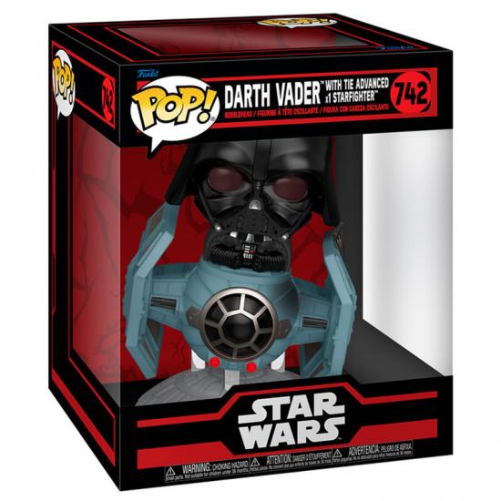 Ajándék ötlet  Rides Deluxe Star Wars Darth Vader with Tie Advanced Starfighter #742  15 cm figura
