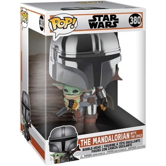 Ajándék ötlet   Star Wars Mandalorian with Yoda Child #380  25cm figura