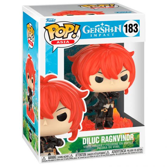 Ajándék ötlet  Genshin Impact 2 Diluc Ragnvindr #183   figura