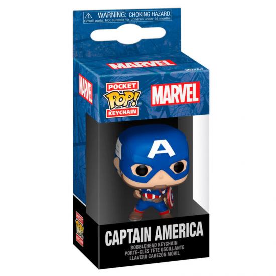 Ajándék ötlet  Pocket ! kulcstartó Marvel Captain America Classics