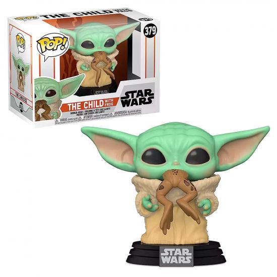 Ajándék ötlet  Star Wars Mandalorian The Child with Frog #379   figura