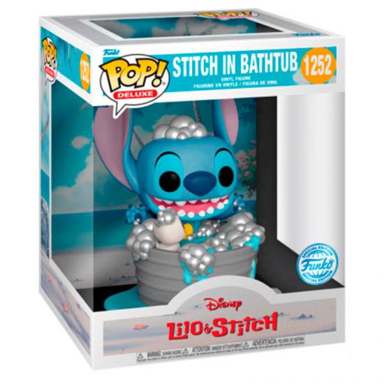 Ajándék ötlet  Deluxe Disney Lilo & Stitch  Stitch in Bathtub Excusive #1252  15 cm figura