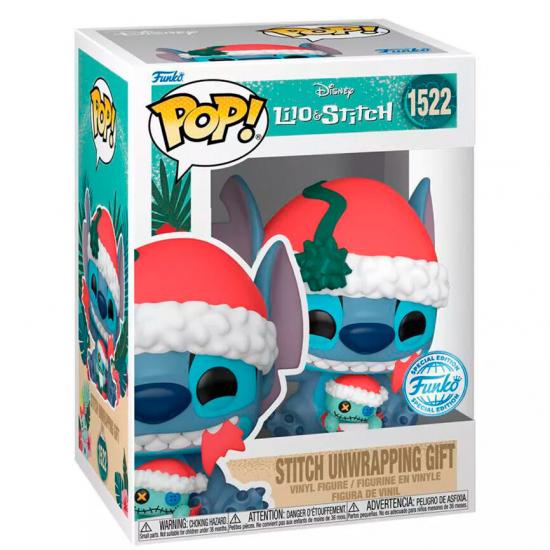 Ajándék ötlet  Disney Lilo & Stitch  Stitch Unwrapping Gift #1522   figura