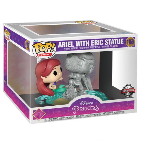 Ajándék ötlet  Moments  Disney Ultimate Princess The Little Mermaid Ariel & Statue Eric Exclusive #1169  15 cm figura
