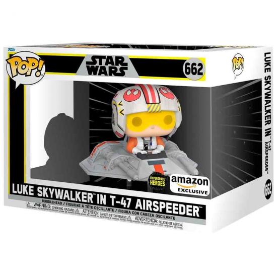 Ajándék ötlet  Rides Star Wars Luke Skywalker in T47 Airspeeder Exclusive #662   figura