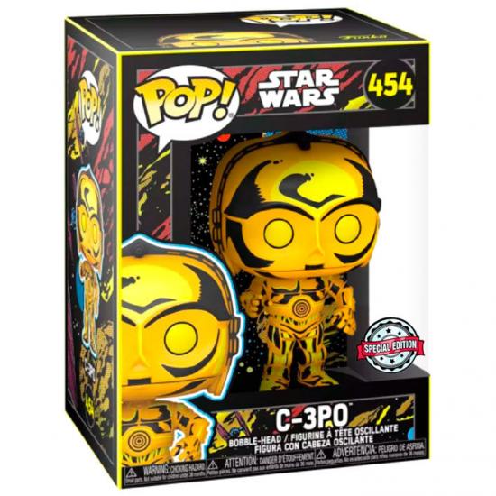 Ajándék ötlet  Star Wars Retro Series C3PO Exclusive #454   figura