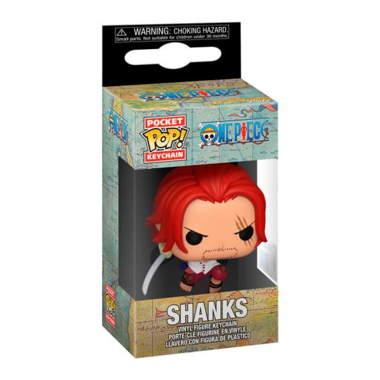 Ajándék ötlet  Pocket ! One Piece Shanks kulcstartó