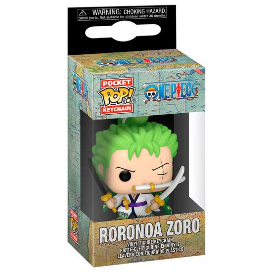 Ajándék ötlet  Pocket ! One Piece Roronoa Zoro kulcstartó