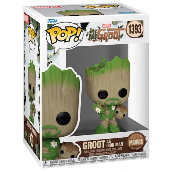 Ajándék ötlet  Marvel We Are Groot  Groot as Iron Man #1393   figura