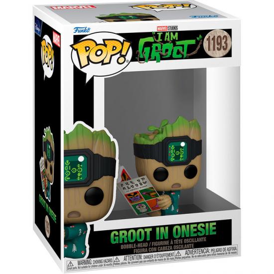 Ajándék ötlet  Marvel I am Groot  Groot in Onesie #1193   figura