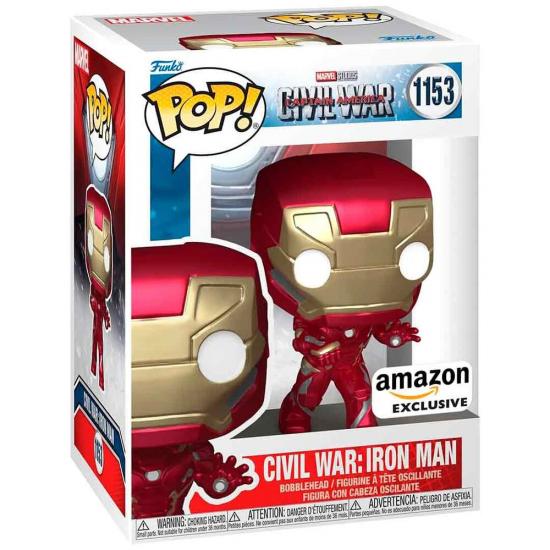 Ajándék ötlet  Marvel Civil War Captain America  Civil War Iron Man  Vasember Exclusive #1153   figura