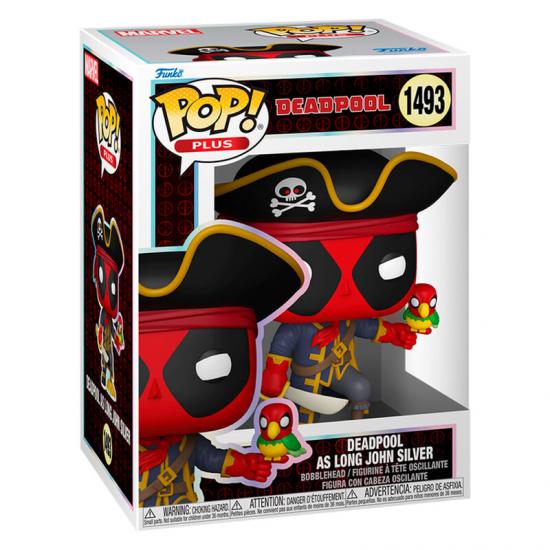 Ajándék ötlet  Plus Marvel Deadpool  Deadpool as Long John Silver #1493   figura