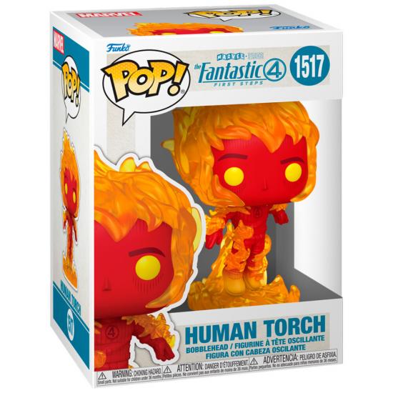 Ajándék ötlet  Marvel The Fantastic 4  fantasztikus négyes  Human Torch #1517   figura