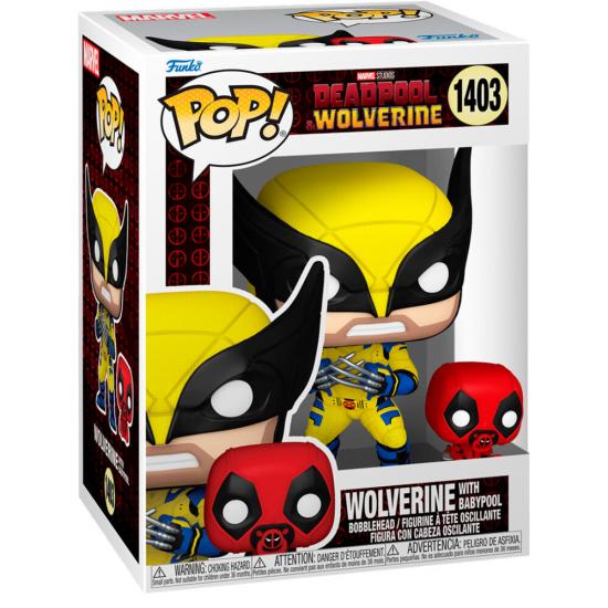 Ajándék ötlet  Marvel Deadpool & Wolverine  Wolverine with Babypool #1403   figura