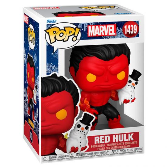 Ajándék ötlet  Marvel Red Hulk with Snowman #1439   figura