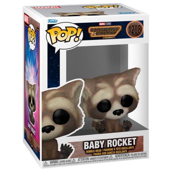 Ajándék ötlet  Marvel Guardians of the Galaxy 3 Baby Rocket #1208   figura