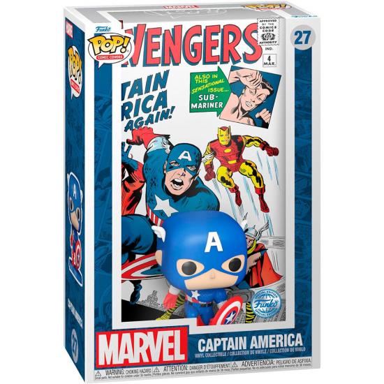 Ajándék ötlet  Comic Cover Marvel Avengers Captain America #27   figura