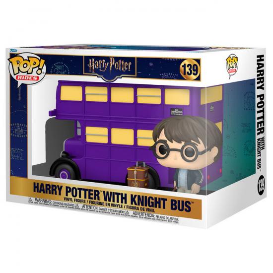 Ajándék ötlet  Rides Super Deluxe Harry Potter  Harry Potter with Knight Bus #139  15cm figura
