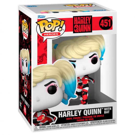 Ajándék ötlet  DC Comics Harley Quinn with Bat #451   figura