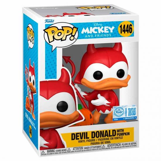 Ajándék ötlet  Disney Mickey and Friends Devil Donald with Pumpkin Exclusive #1446   figura
