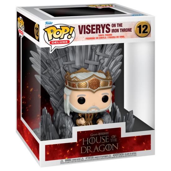 Ajándék ötlet  Television  Sárkányok háza House of the Dragon Deluxe  Viserys on the Iron Throne #12  15cm figura