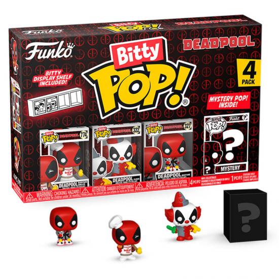 Ajándék ötlet  Bitty ! Marvel Deadpool Master 4dbos figura csomag