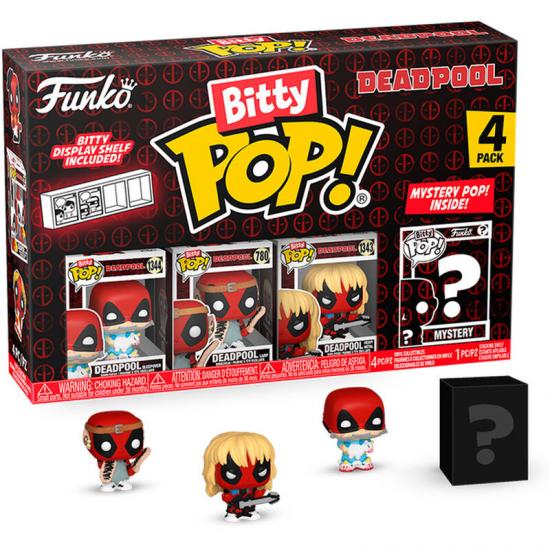 Ajándék ötlet  Bitty ! Marvel Deadpool Sleepover 4dbos figura szett