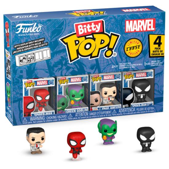 Ajándék ötlet  Bitty ! Marvel SpiderMan  Pókember 4dbos figura szett