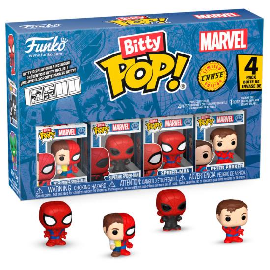 Ajándék ötlet  Bitty ! Marvel SpiderMan Parker Split 4dbos figura szett