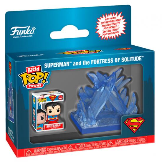 Ajándék ötlet  Bitty ! Town DC Comics Superman Fortress of Solitude figura