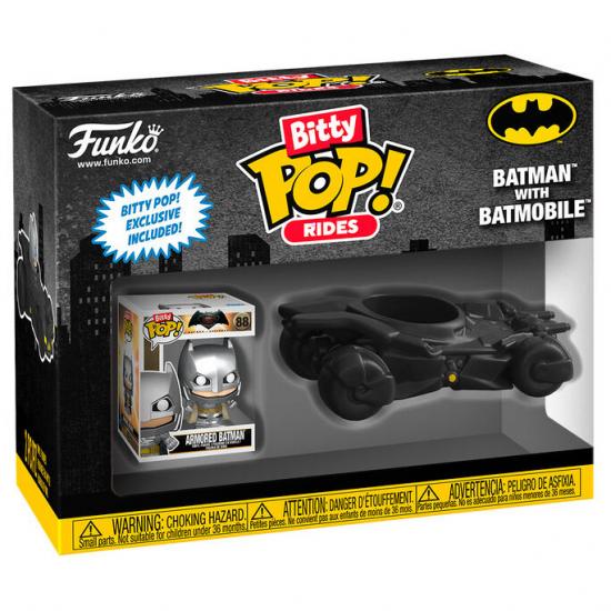 Ajándék ötlet  Bitty ! Ride DC Batman with Batmobile #88 figura