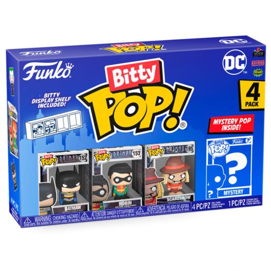 Ajándék ötlet  Blister Bitty ! DC Comics Batman 4dbos figura szett