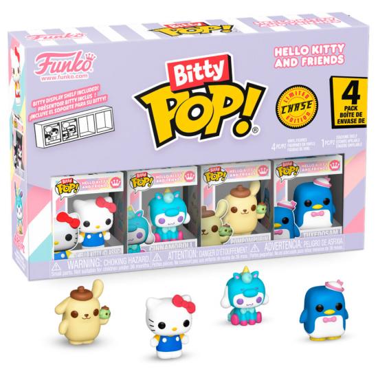 Ajándék ötlet  Bitty ! Hello Kitty and Friends Hello Kitty chase 4dbos szett