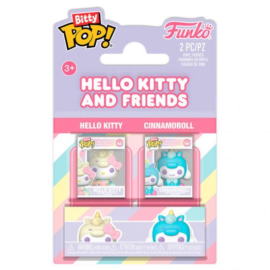 Ajándék ötlet  Bitty !Sanrio Hello Kitty and Friends Hello Kitty & Cinnamoroll 2dbos figuraszett
