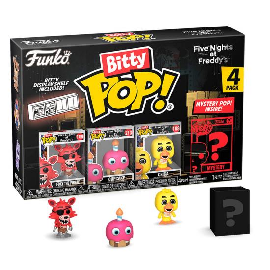Ajándék ötlet  Bitty ! Five Nights at Freddys Foxy 4dbos figura szett