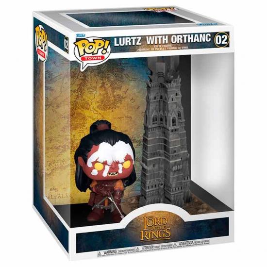 Ajándék ötlet  Town Movies The Lord of the Rings  Gyűrűk ura Lurtz with Orthanc #02  25cm  figura
