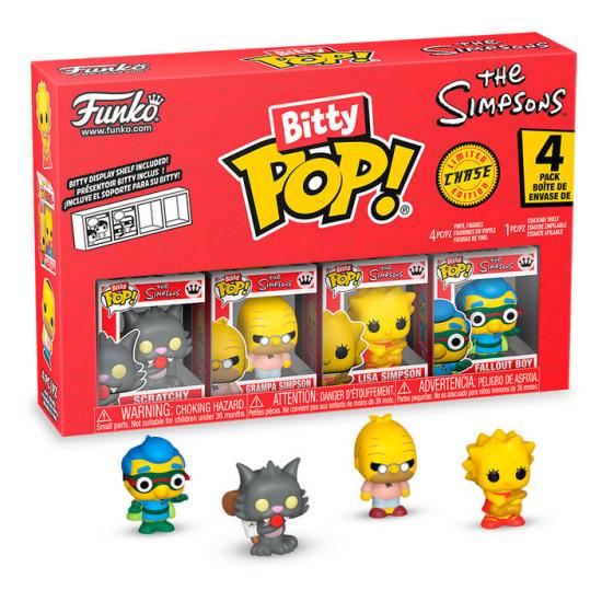 Ajándék ötlet  Bitty ! The Simpsons Scratchy  4dbos figura szett