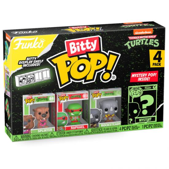 Ajándék ötlet  Bitty ! Teenage Mutant Ninja Turtles   Tini nindzsa teknőcök  Splinter 4dbos figura szett