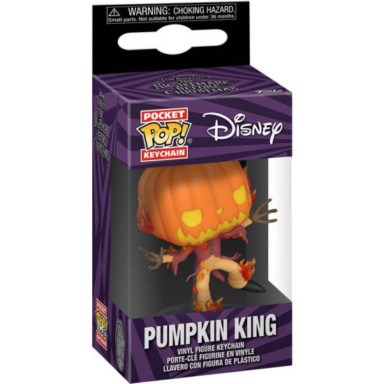 Ajándék ötlet  Pocket ! Disney Nightmare Before Christmas 30th Anniversary Pumpkin King kulcstartó