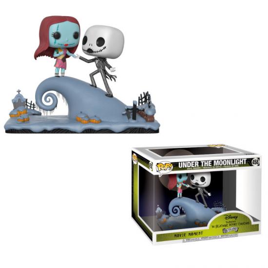 Ajándék ötlet  Disney Moments Nightmare Before Christmas Jack and Sally on the Hill #458  15cm figura