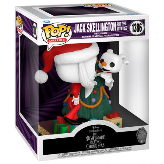 Ajándék ötlet  Deluxe Disney Nightmare Before Christmas 30th Anniversary Jack Skellington and Zero #1386 15cm  figura