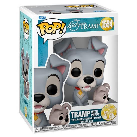 Ajándék ötlet   Disney Lady and the Tramp Susi és Tekergő Tramp with Puppy #1554   figura