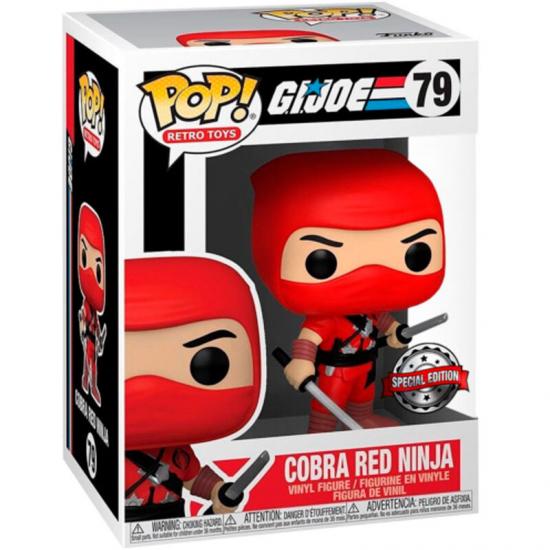 Ajándék ötlet   Retro Toys G.I. Joe Cobra Red Ninja Exclusive #79   figura