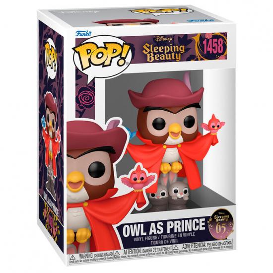 Ajándék ötlet  Disney SleePing Beauty   Csipkerózsiak  Owl as Prince #1458   figura