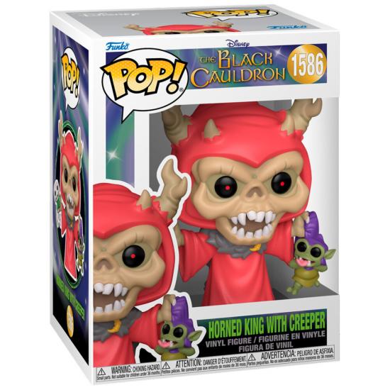 Ajándék ötlet  Disney The Black Cauldron  Fekete üst  Horned King With Creeper #1586   figura