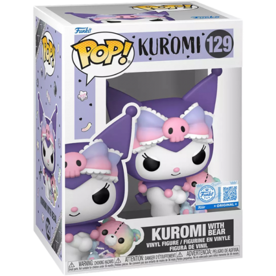 Ajándék ötlet  Animations & Cartons Kuromi  Kuromi with Bear Exclusive #129   figura